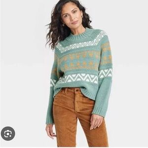 Women's Mock Turtleneck Pullover Sweater - Universal Thread Size Small